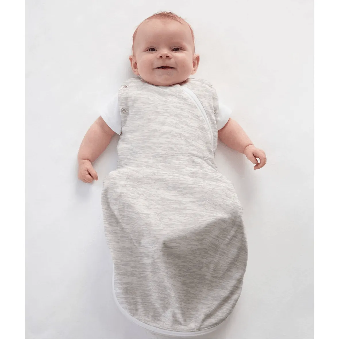 Grobag Newborn Swaddle (Light Weight) - Grey Marl
